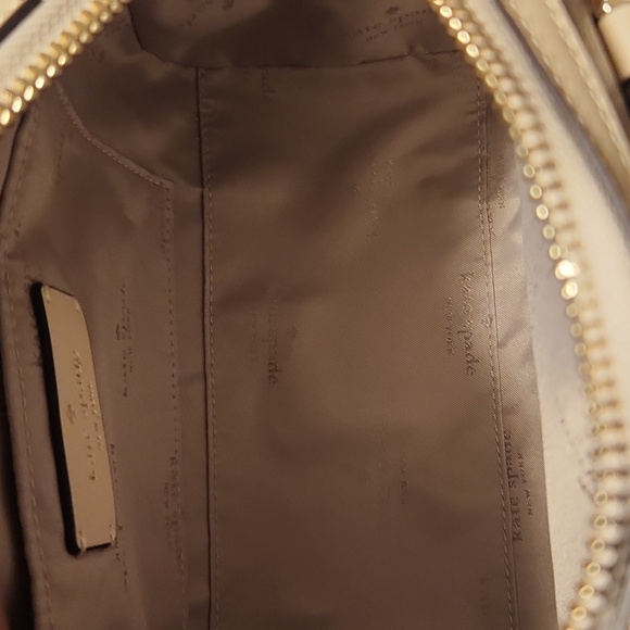 Kate Spade Beige Patterned Satchel *Convert Into Shoulder/ Crossbody With Strap* - Picture 6 of 12